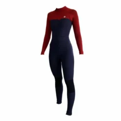 Combinaison Surf Femme Saint Jacques Wetsuits Lisa BackZip Bordeaux 4/3mm 2023