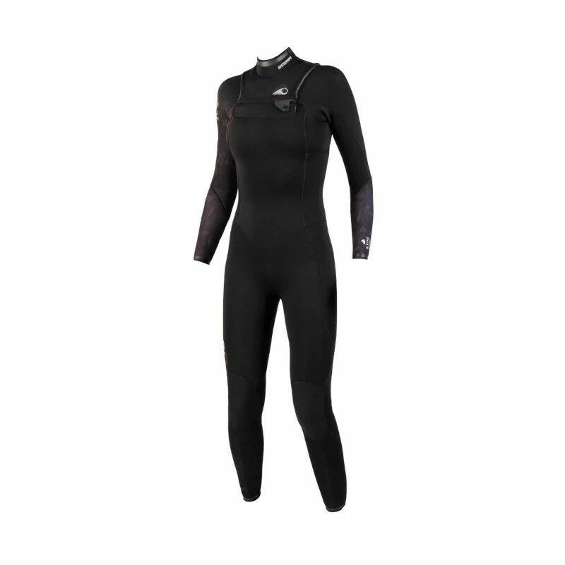 Combinaison Surf Femme Soöruz Divine Frontzip 4/3mm Noir / Bordeaux – Image 2