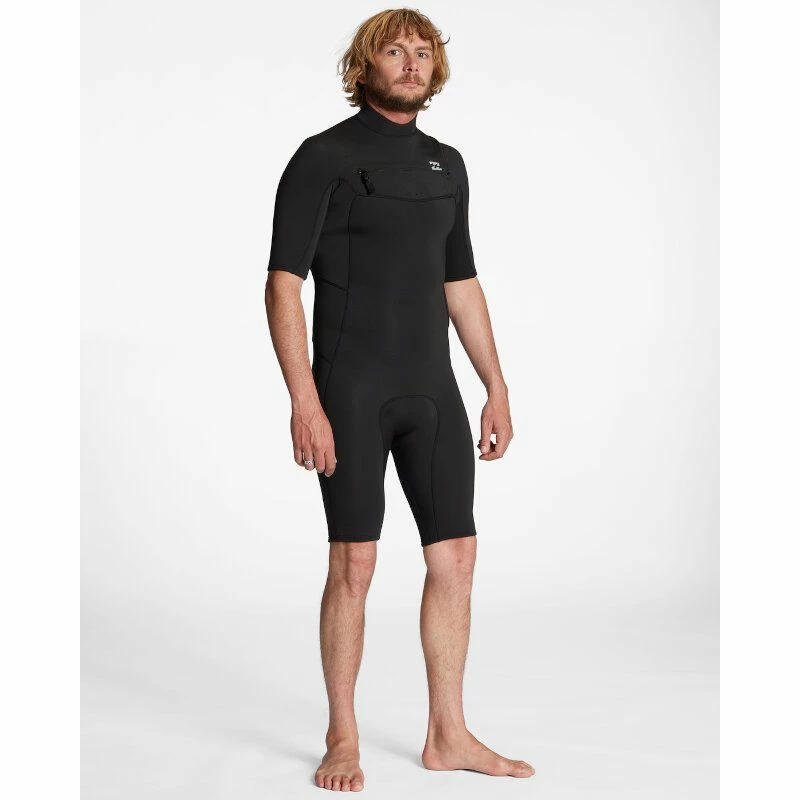 Billabong Shorty Surf Homme Absolute FrontZip Noire 2/2mm 2023