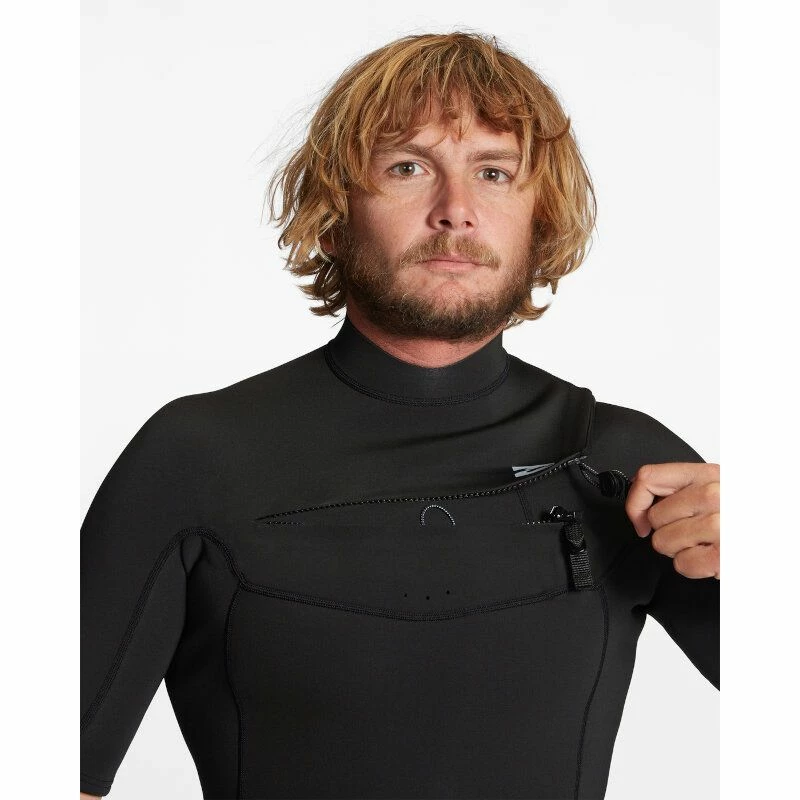Billabong Shorty Surf Homme Absolute FrontZip Noire 2/2mm 2023 – Image 3