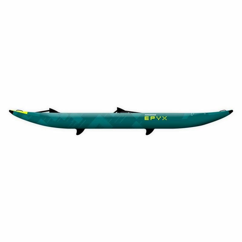 Kayak Gonflable Aquadesign EPYX 380 Bleu/Jaune 2 Places â Image 2
