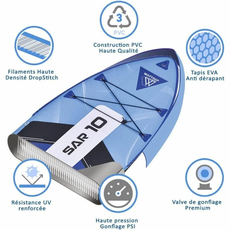 Paddle Gonflable WATTSUP SAR 10' – Image 2