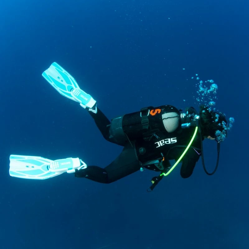 Palmes Réglables Seac F1 S Bleu Claire – Image 2