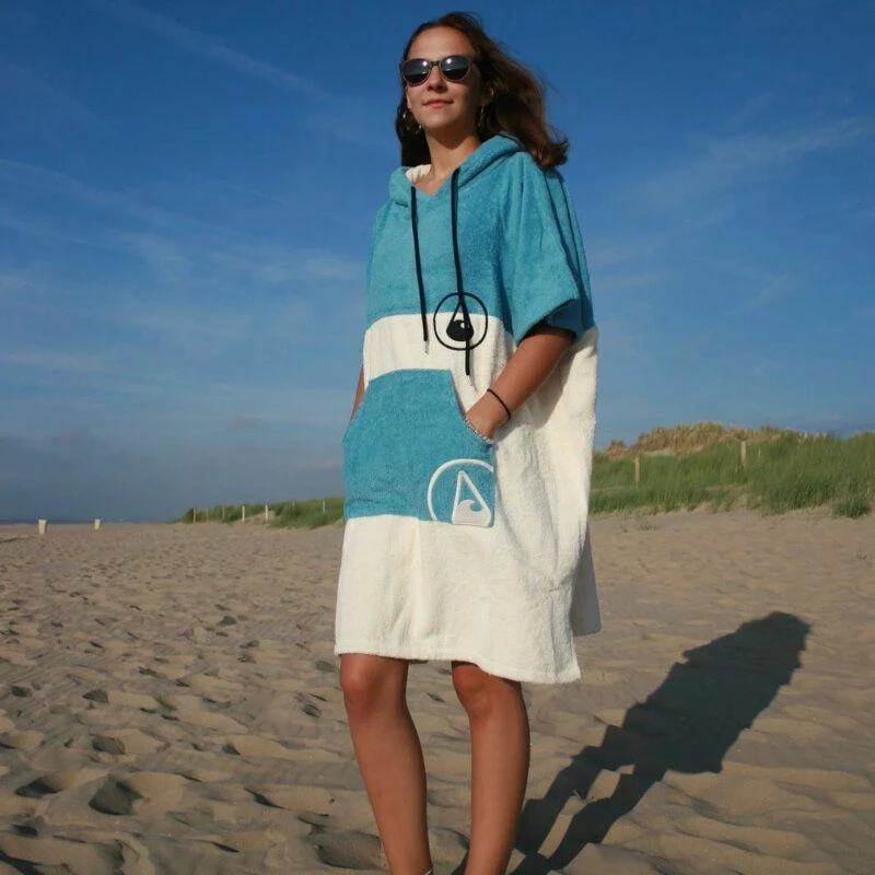 Poncho Surf Wave Hawaii Avec Zip Lagos – Image 2
