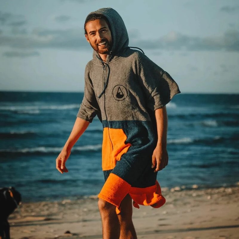 Poncho Surf Wave Hawaii Avec Zip Shany – Image 3